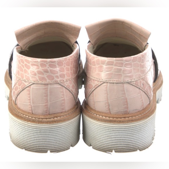 MSGM Leather pink and black loafer, size 6. - Picture 3 of 4